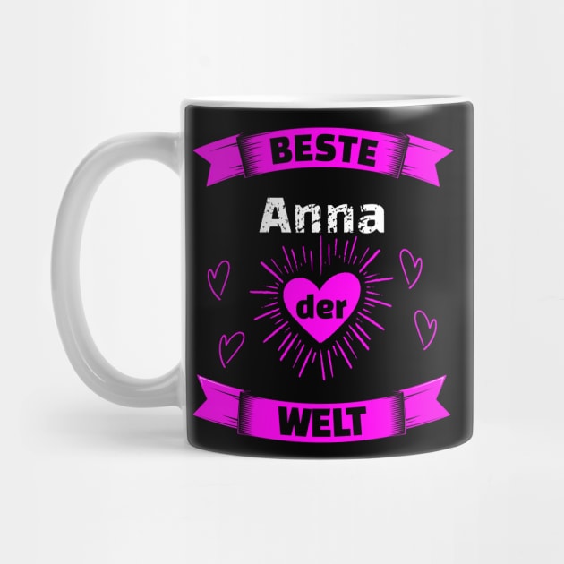 Beste Anna Der Welt Geburtstag Geschenk by SpruchBastler